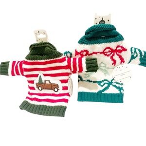 Merry Moments Mini Sweaters Wine Bottle Covers